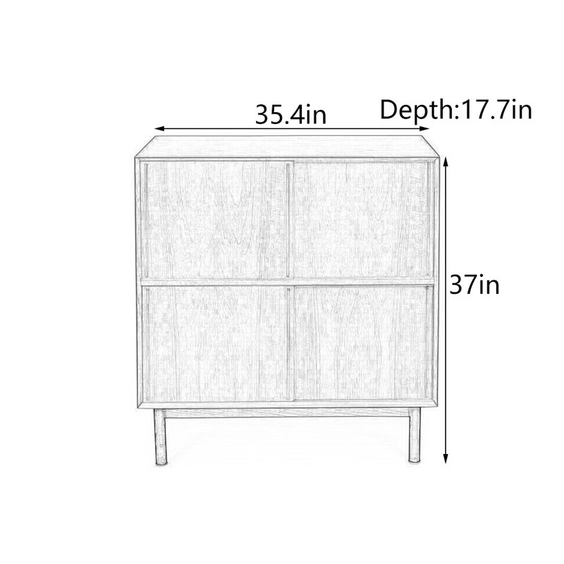 Armoire d'entrée Mid-Century