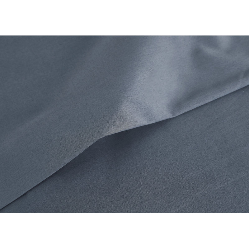Curtia 300 Thread Count 100% Cotton Percale Sheet Set, California King, Steel Blue