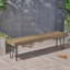 Banc de pique-nique, banc industriel en bois et métal -30884435