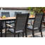 LifestyleGarden Bora 100% Maintenance Free Aluminum Outdoor Patio Black Stackable Dining Chairs