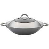Circulon Elementum Hard Anodized Nonstick Wok with Side Handles and Lid, 14 Inch