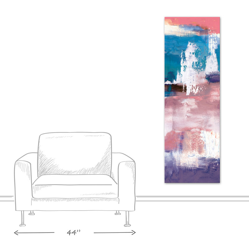 « bleu vert et rose », impression sur toile
