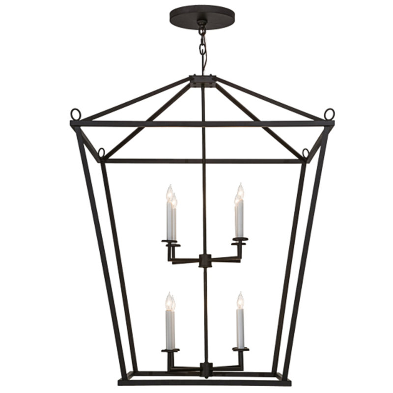 Lustre géométrique à 8 lumières Aubreyonna
