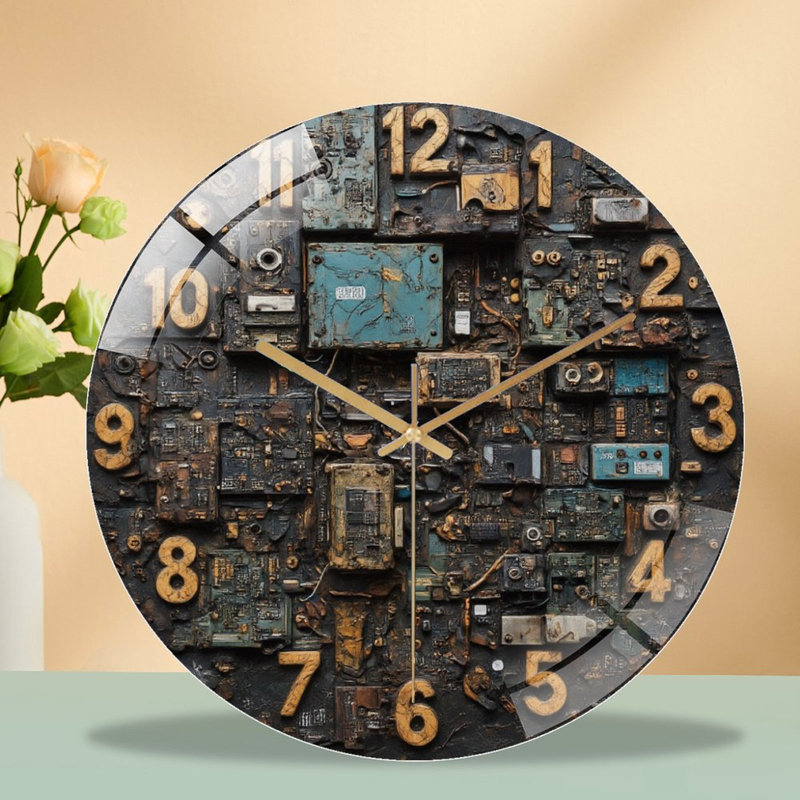 Horloge murale avec horloge murale 12 po