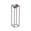 Pot décoratif Becontree Elegant, noir et cuivre, 10,2 po x 31,5 po x 10,2 po | Fabrication 100% métal, poids: 4,0 lb | Aucune installation requise, parfait pour une utilisation intérieure et extérieure, décoration élégante et durable-114228100