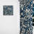Sloane Blue And White Moonlit Geometric River - Coastal Minimalism Velvet Curtain - 1 panel-78486090