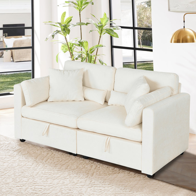 Canapé modulaire 112,2 po 2 places, Beige