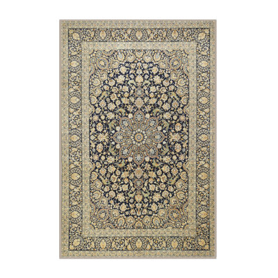 Tapis décoratif vert oriental Kyron
