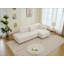 Canapé d'angle capitonné en forme de L avec coussins décoratifs-1520157006-1520157007