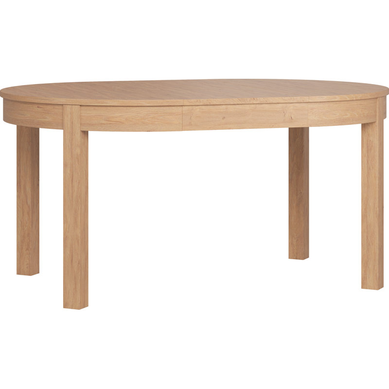 Shinde Round 210Cm L x 110 Cm W Dining Table, Oak