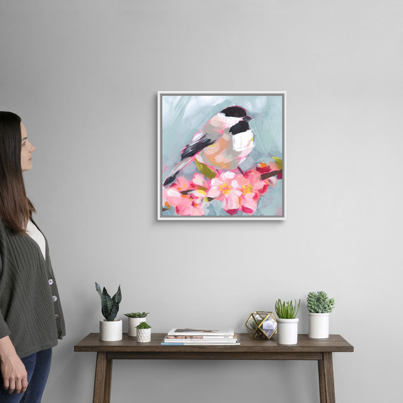 « Brushstroke Bird II » par Jennifer Paxton Parker, reproduction d’art sur toile, H 22 po x l 22 po x P 1,75 po