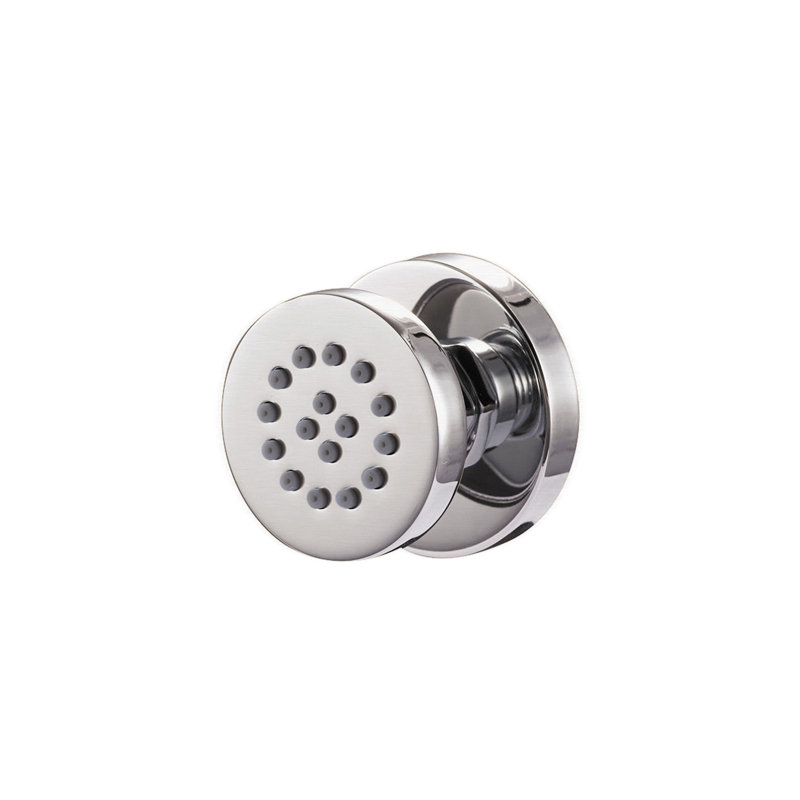 Surface Round Mount Body Jet, 1 Spray Setting, Brushed Nickel