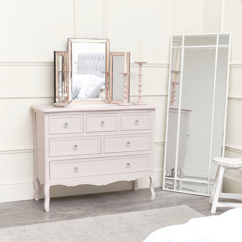 Chest Of Drawers 100cm W 6 - Drawer Chest of Drawers