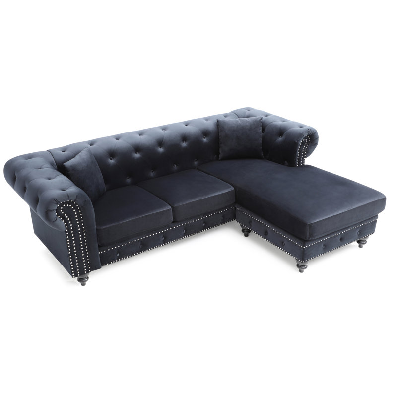 Nola Velvet Sectional