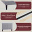 Fabric Bed Frame With Adjustable Cushioned Headboard, Underbed Storage And Slatted Base-2085488479-2085488473
