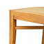 Chaise en bois d'acacia avec osier brun clair Netro