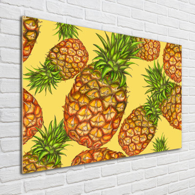 Pineapples - No Frame Print on Glass