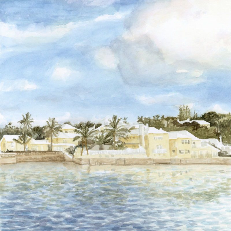Bermuda Shore II, H 36 po x l 36 po x P 1,25 po