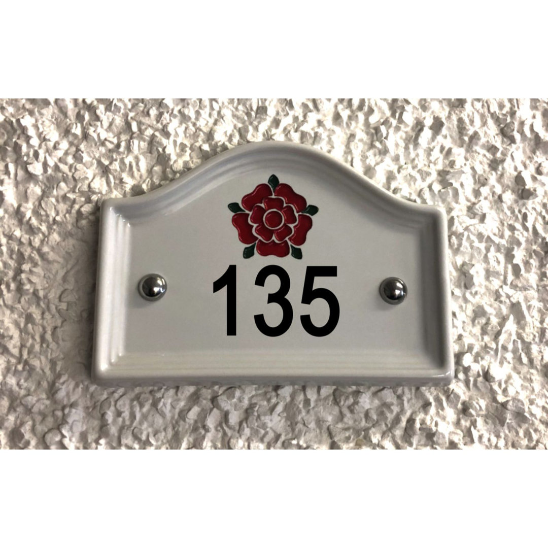 17cm Walsham Flush Mount House Number