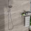 Pomme de douche double 5 po avec barre coulissante réglable-114230457