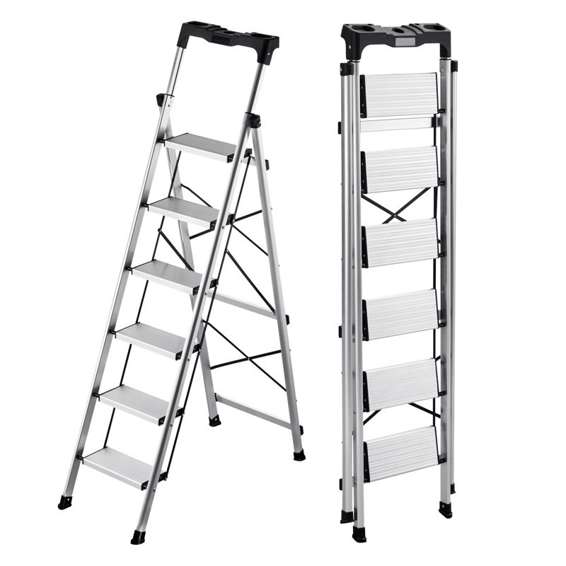 6 - Step Lightweight Folding Step Ladder