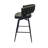 Of 2 Bar Stools, 28", Tan Technical Leather. 360 Swivel, Frame Construction, Upholstered Counter Stool With Back For Kitchen Island 2 28" Leather Tan. Construction. Stool, Soft Upholstery, Foam-1058439958