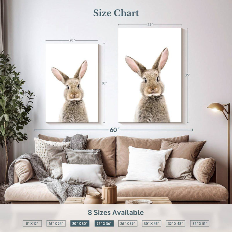 Brampt Baby Bunny, 36" H x 24" W