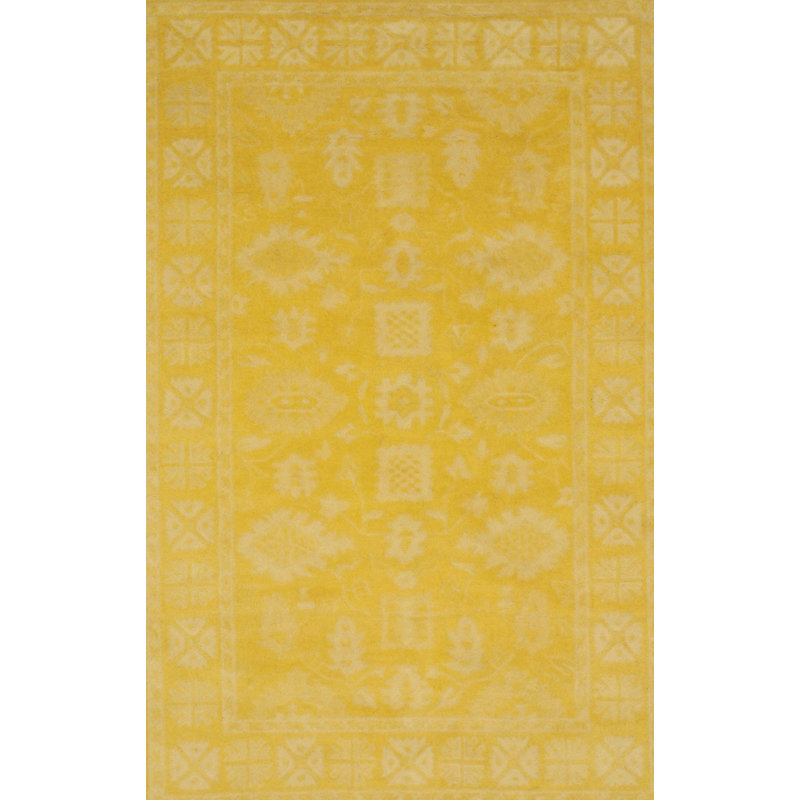 Hand Tufted Wool Geometric Area Rug, 8' x 10'