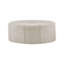 Tabouret crème pour salon - 123 cm (l) x 83 cm (p) x 46 cm (h), bouton, épaisseur 122 cm, pratique, aucun assemblage requis