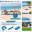 Chaise longue de plage 2 pièces Arlmont & Co. avec coussins et dossier réglable-1813623640