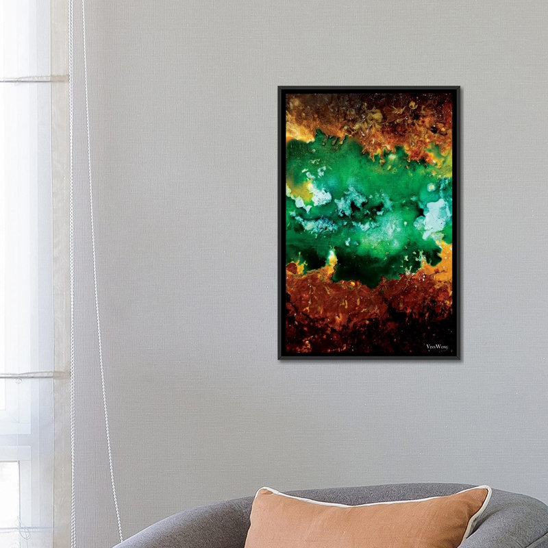 Impression encadrée, impression sur toile tendue, H 26 po x l 18 po x P 1,5 po, Toile avec cadre noir, Pas de tapis