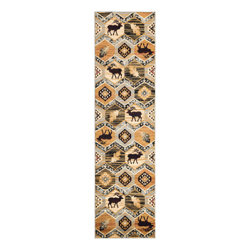 Pioneer Geometric Indoor Rug, Runner 2'11" x 12'