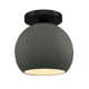 Single Light Ceramic LED Semi Flush Mount