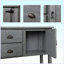 Console en bois massif 48 po Eucptus-2102669397