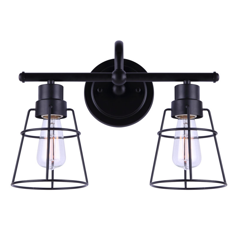 Cullins 2 - Light Dimmable Vanity Light, Black
