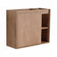 Meuble-lavabo mural 24 po avec lavabo en céramique blanche et porte à fermeture en douceur, emballage Kd