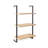 Honoria Classic Industrial 3-Shelf Wood Wall-Mounted Open Ladder Bookcase with Metal Frame-1931694178
