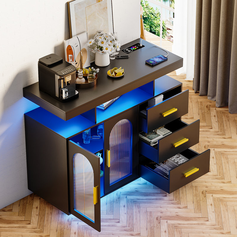 100cm Sideboard, Black