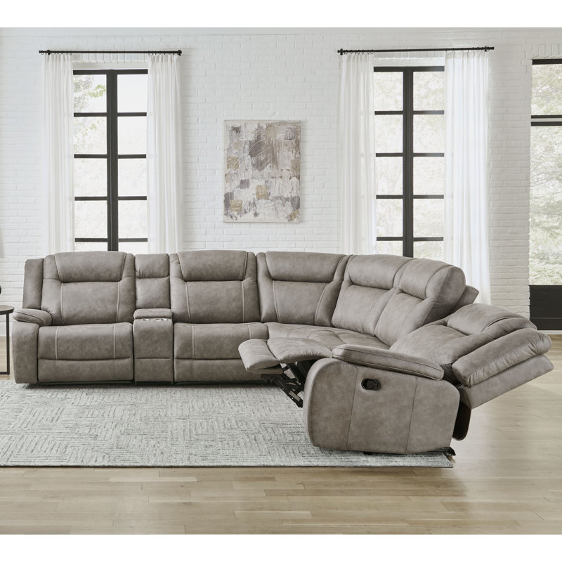 Canapé modulaire inclinable rembourré 6 pièces Brana