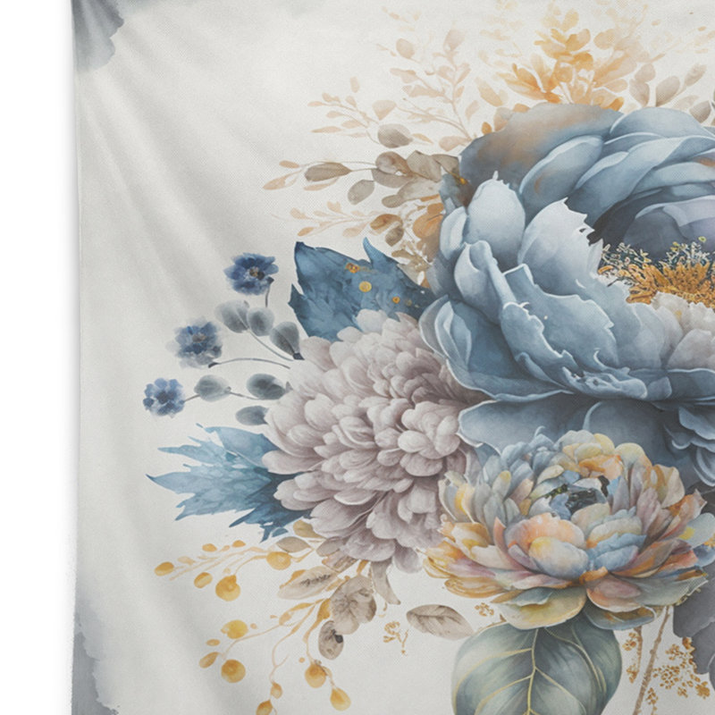 Tapisserie en polyester avec des punaises, H 50 po x l 60 po