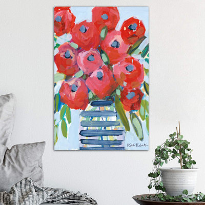 April Showers Give Me Flowers 1 Piece Wrapped Canvas Painting