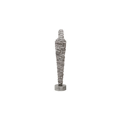 Abstract Wire Man Floor Sculpture