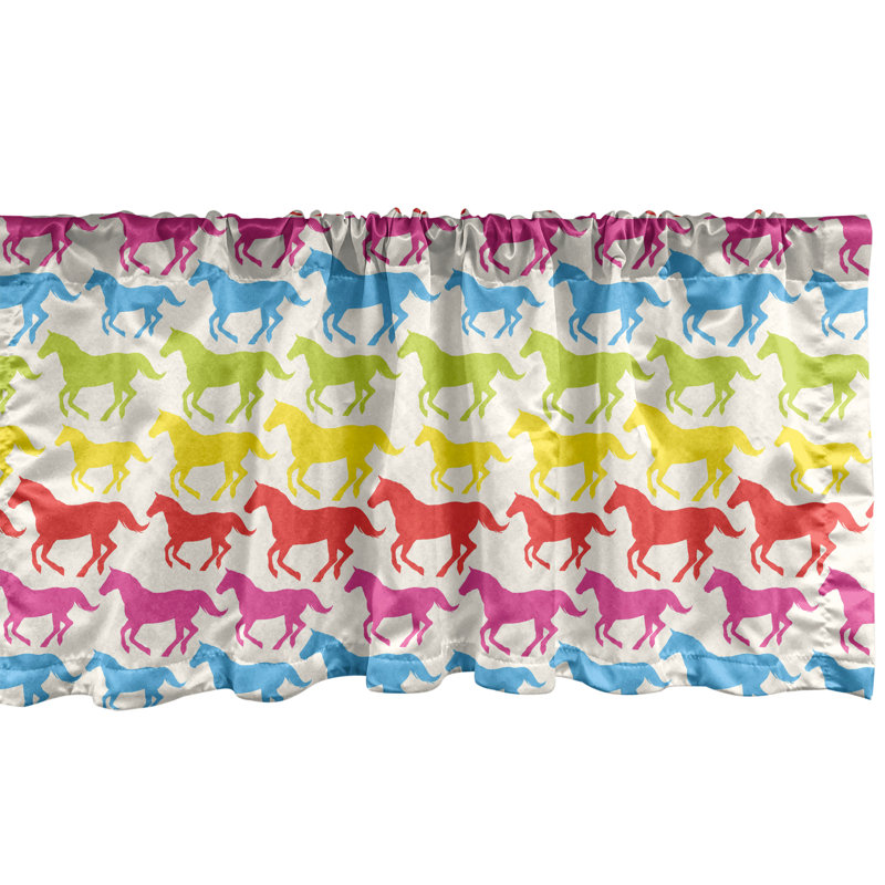 Multicolore cantonnière Ambesonne, L 42 po x L 18 po