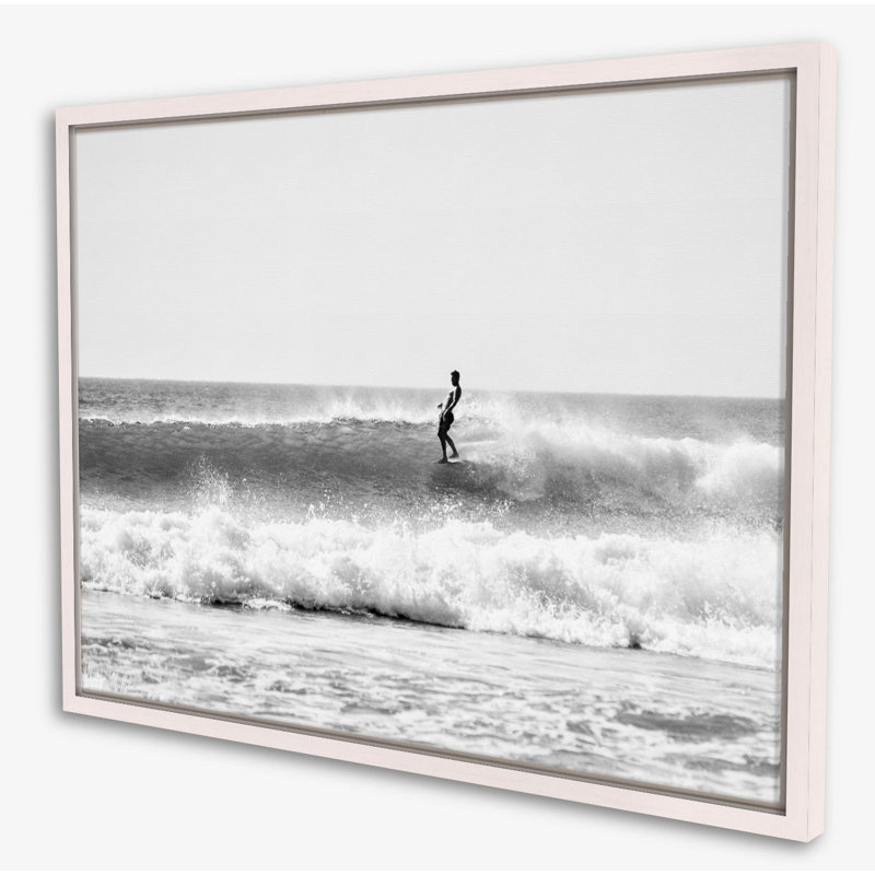 Hang Five Print by Kristen M. Brown, 21.5" H x 27.5" W x 1.25" D, White Framed Canvas