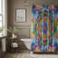 Verre coloré - rideau de douche standard 1 pièce-971904465