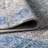 Stimpson Vintage Medallion Peacock Blue/Gray Rug-1278784490
