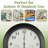 Indoor Outdoor Clock Thermometer Combo - 18-Inch Waterproof Outdoor Wall Clock with Temperature and Humidity - Silent Battery Operated Quartz Clock for Bathroom Patio or Pool by Pure Garden (Bronze)-1697159977