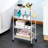 4 Tiers Stainless Steel Utility Cart with Wheels,17.2*10.2*32.6 inch Rolling Cart,Metal Cart, Salon Trolley Cart,Kitchen Storage Cart,Bathroom Cart-107178659