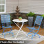 Galvin 28" Round European Chestnut Outdoor Bistro Table
