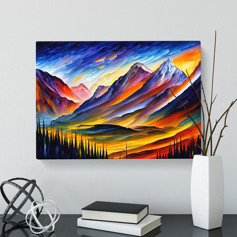 Mountain View Vol.3 Abstract - Wrapped Canvas
